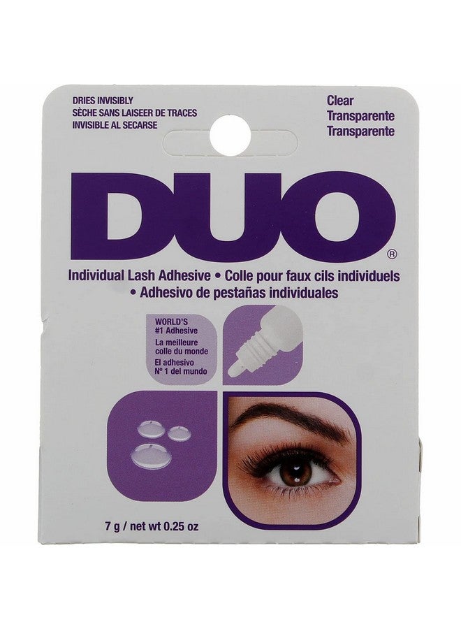 Eyelash Individual Adhesive Clear 0.25 Ounce (7Ml) (3 Pack)