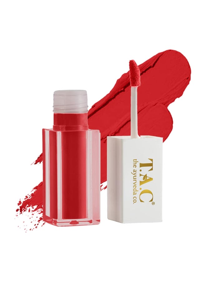 Liquid Matte Miss Red Lipstick, Long Lasting, Super Pigmented, Transfer Proof, Enriched with Vitamin E Oil and Castor Oil, 5ml
