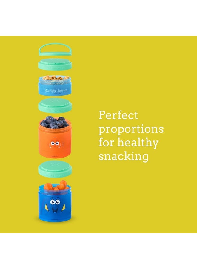 Disney Pixar Stackable Snack Containers For Kids And Toddlers 3 Stackable Snack Cups For School And Travel Cars Lightning Mcqueen And Mater