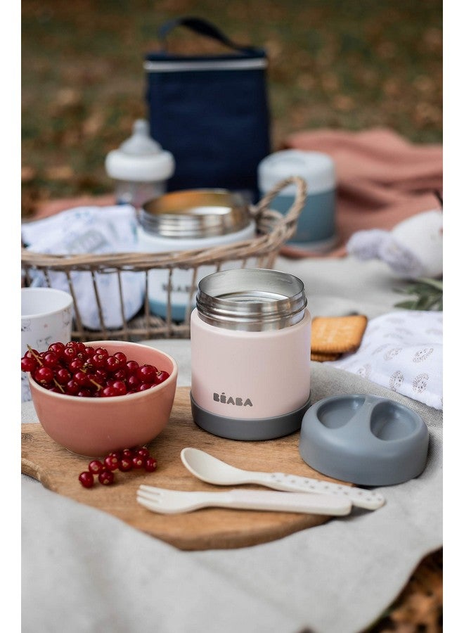 Stainless Steel Insulated Food Jar Insulated Food Container Baby Food Lunch Containers Baby Food Containers Hot Thermos Kids Insulated Thermos 10 Oz (Rose)