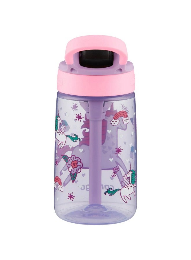 Kid'S 14 Oz. Autospout Straw Water Bottle Lavender/Unicorns