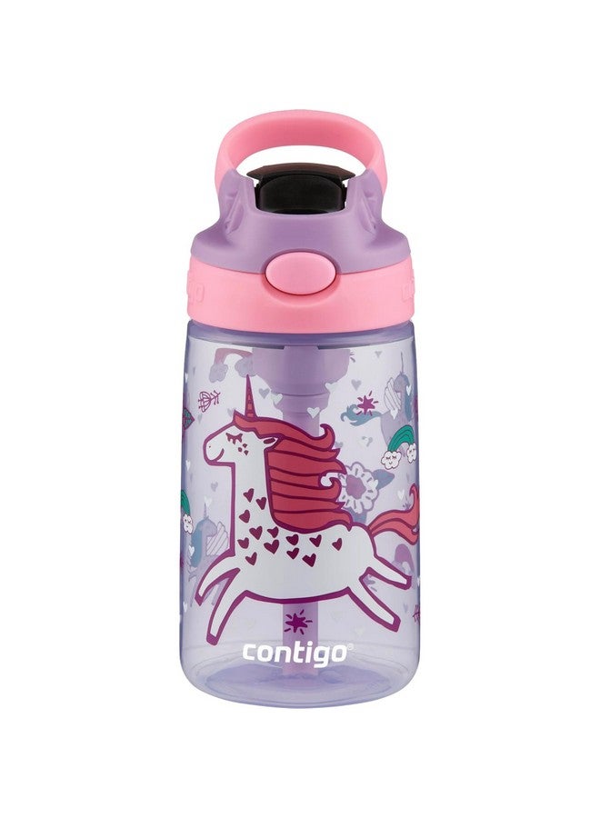 Kid'S 14 Oz. Autospout Straw Water Bottle Lavender/Unicorns