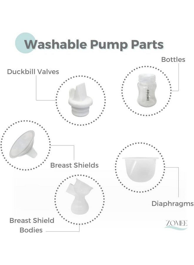Flex Breast Nipple Shield Latch Assistance Inverted Or Flat Comfortable & Soft For Easy Pumping Use For Z1 Z2 Breast Pump (Multiple 2 Pack Sizes) (17Mm)