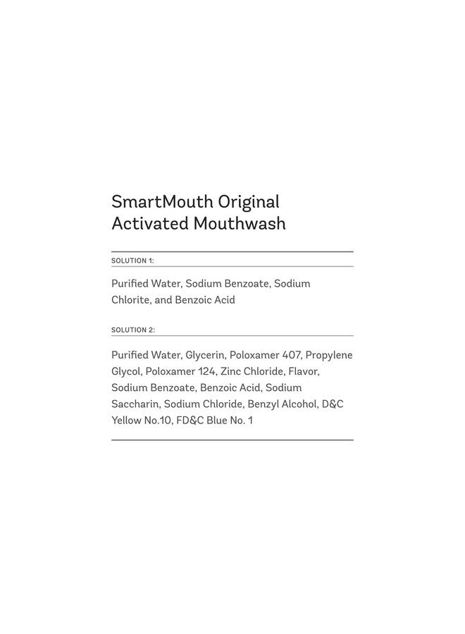 Original Activated Mouthwash Adult Mouthwash For Fresh Breath Oral Rinse For 24Hour Bad Breath Relief With Twice Daily Use Fresh Mint Flavor 0.4 Fl Oz (30 Travel Packs)