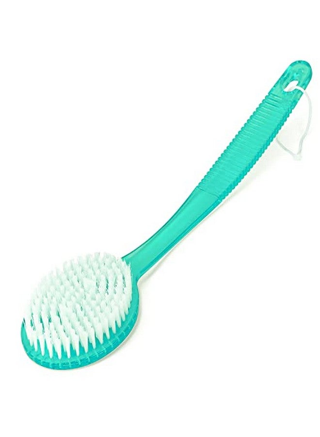 Bath Brush With Bristles Long Handle For Exfoliating Back Body And Feet Bath And Shower Scrubber Green (1 Pack)