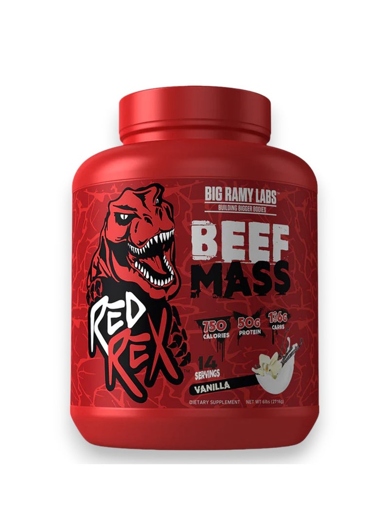 Red Rex Beef Mass, Vanilla Flavour, 6 LB