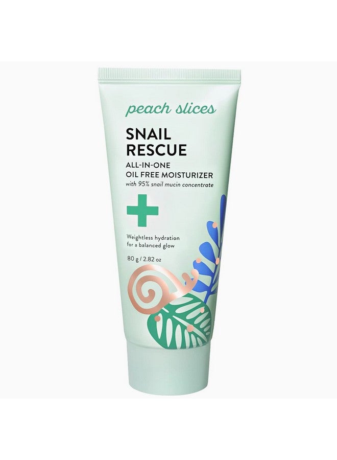 Snail Rescue Allinone Oil Free Face Moisturizer 95% Snail Mucin Lightweight Longlasting Hydration Siliconefree Face Cream Skin Care Clean & Crueltyfree 2.82 Oz