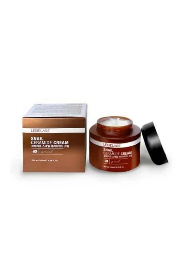 Snail Ceramide Repair Intensive Care Cream 3.38 Fl Oz / 100Ml Korean Skincare Improves Skin Tone And Fine Wrinkles Smooth Skin Texture