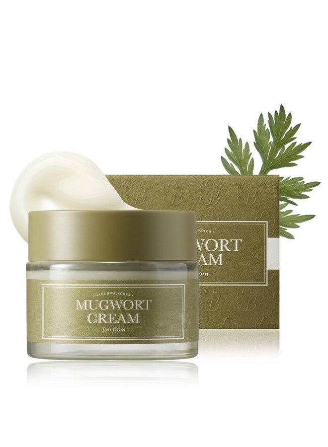 Mugwort Cream For All Skin Type 1.69 Fl Oz Moisturizer With 73.55% Mugwort Extract Soothing Calming Redness Relief With Sebum Control