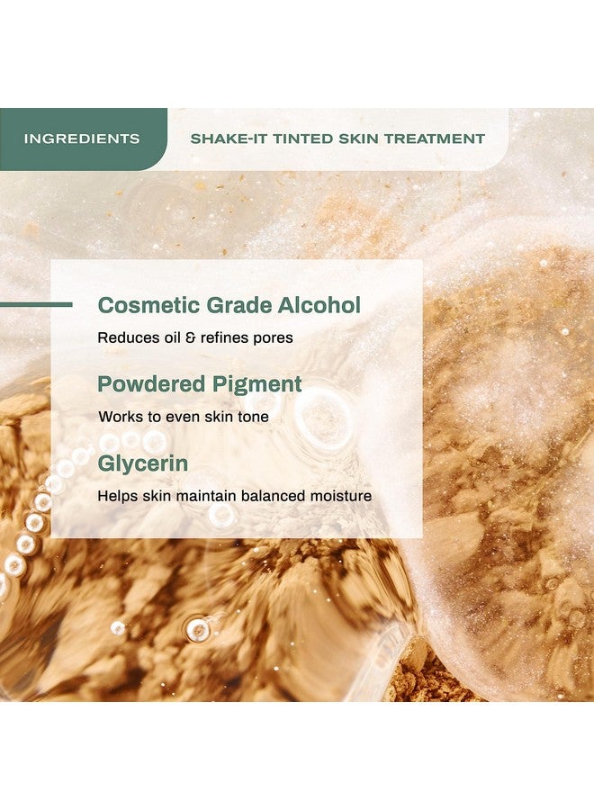 Shakeit Tinted Skin Treatment Neutral Face Tint For Lighter Complexions Beautiful Skin Tone Controls Oil Natural Matte Finish (3 Fl Oz)
