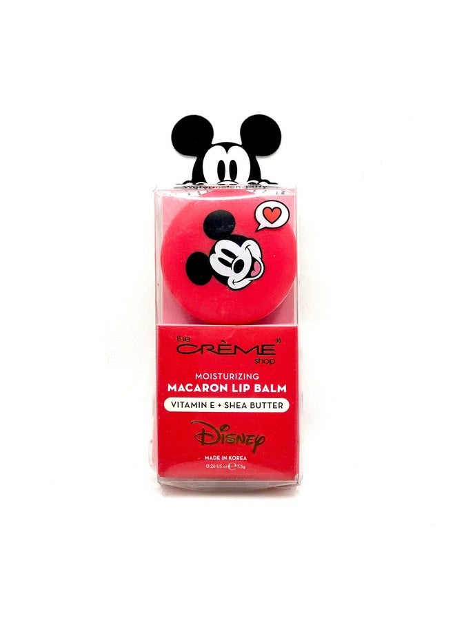 X Disney Macaron Lip Balm Mickey Mouse Red Watermelon Taffy Korean Scented Pocket Portable Vitamin E Shea Butter