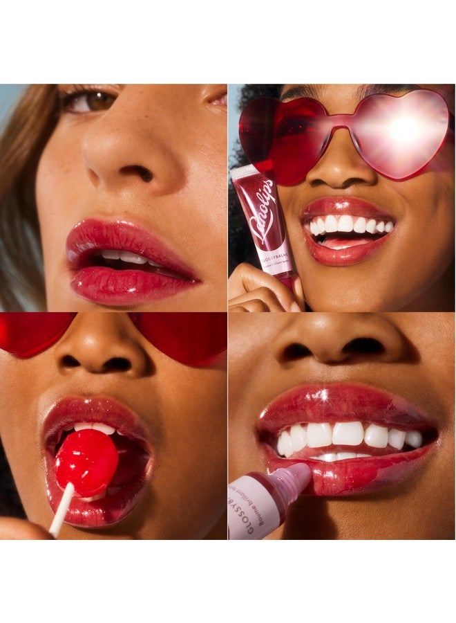Glossybalm Berry Ultra Hydrating Lip Gloss For Dry Chapped Cracked Lips Flavored Natural Lip Balm With Lanolin Vitamin E & Mica For Lip Care & Shine (12.5G/0.44Oz)