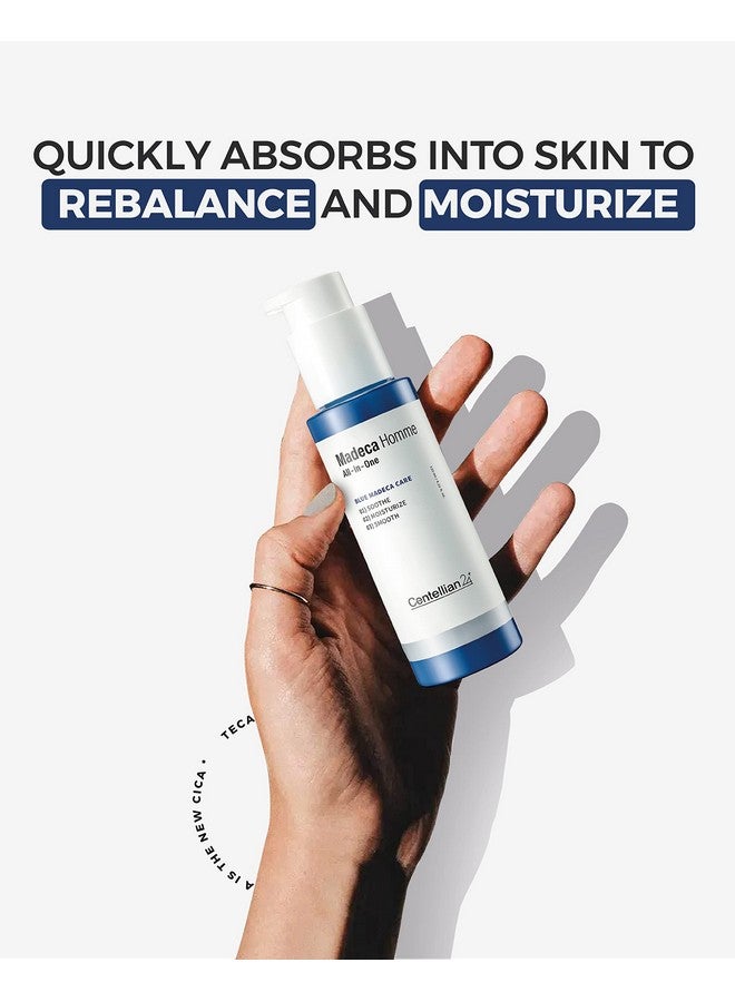 Madeca Homme Allinone Moisture Essence (4.2Fl Oz) Soothing Moisturizing Smoothing. Multifunctional Korean Total Skin Care For Men. Travel Essentials By Dongkook. Teca Centella Asiatica.
