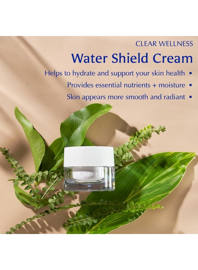 Clear Wellness Water Shield Cream Facial Moisturizer For Sensitive Skin 1.4 Ounce
