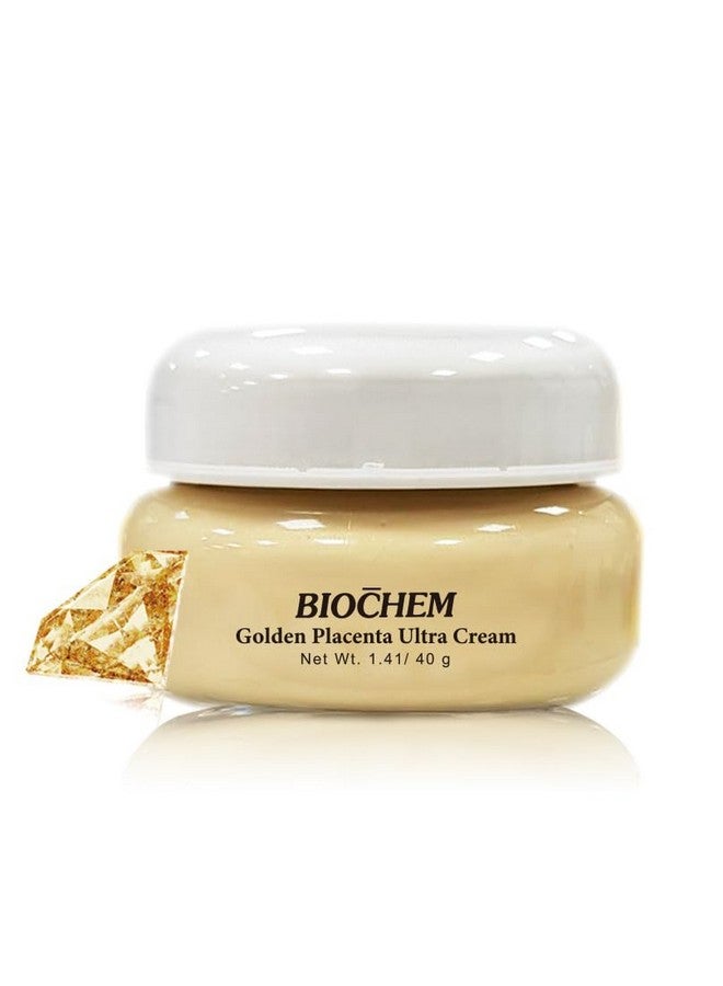 Golden Placenta Ultra Cream 1.41 Oz / 40 G Antiaging Facial Moisturizer With Placenta Extract For Skin Radiance Allinone Solution