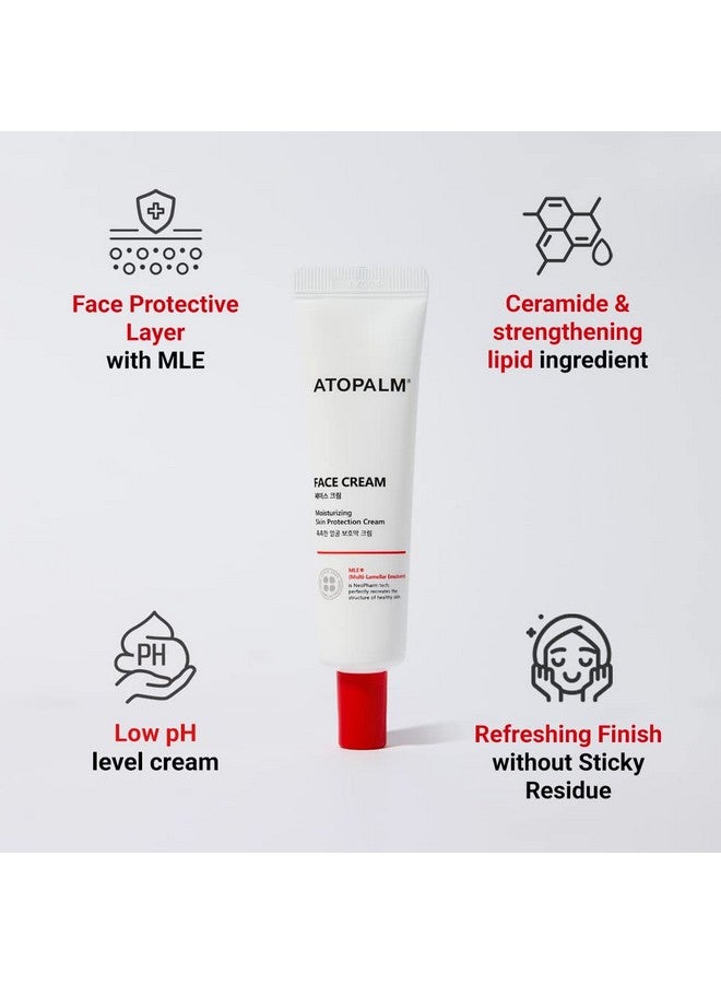 Face Cream 1.1 Fl. Oz. 35Ml Daily Hydrating Facial Moisturizer Low Ph Hypoallergenic Moisturizing Skin Barrier Cream With Vitamin E Vitamin B5 For Sensitive Skin