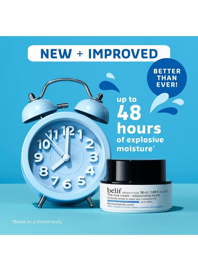 The True Cream Moisturizing Bomb New And Improved 48Hrs Of Moisture Restores Skin Barrier Peptide Ceramide Squalane Skincare Daily Moisturizer Face Cream All Skin Types Kbeauty