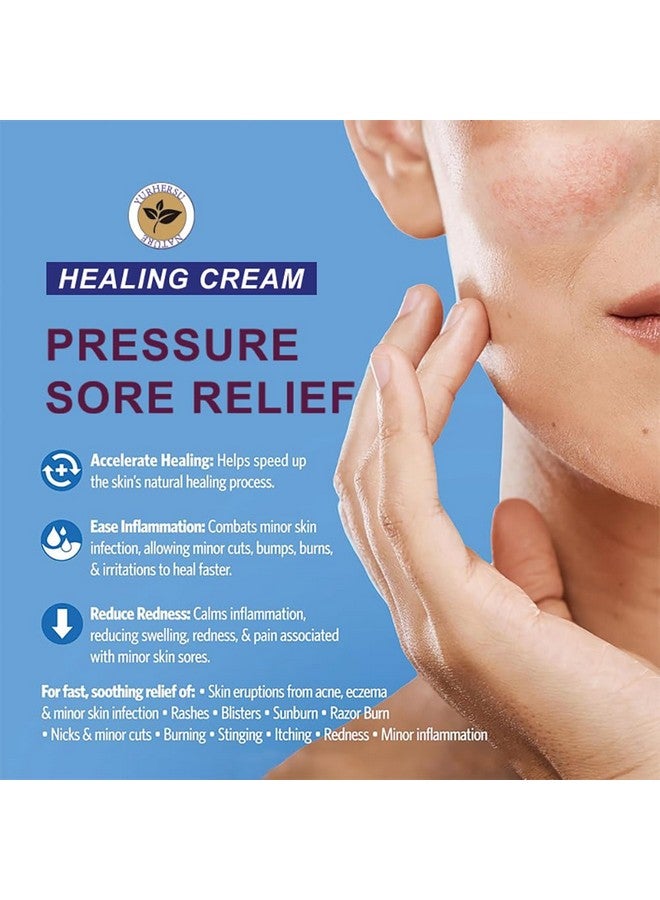 Pressure Sore Relief Healing Cream Speed Healing Wounds & Scores Relieving Redness Itchiness Keeping Skin Smooth Getting Healthier Skin Moisturizing Not Sticky Fast Absorption Or Skin