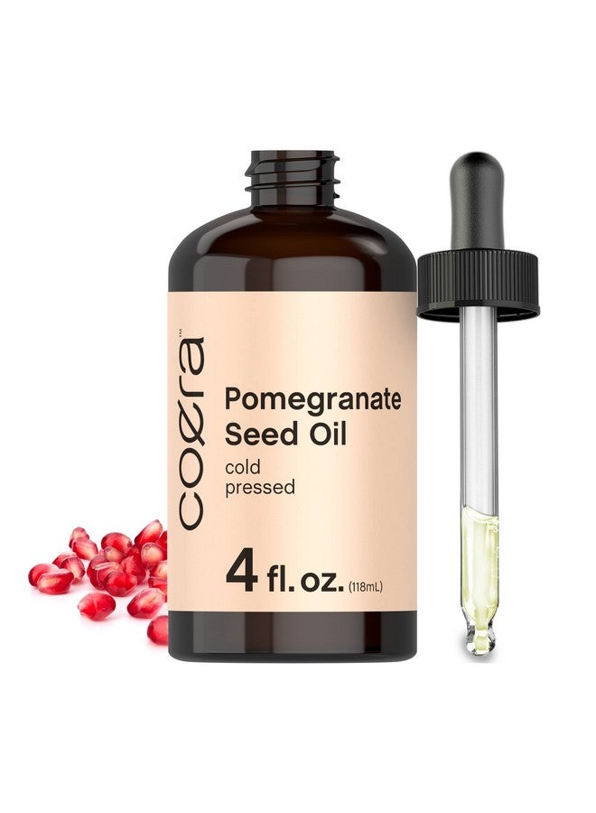 Pomegranate Seed Oil 4 Fl Oz For Face & Hair Promotes Clear Looking Skin And Reduces Appearance Of Fine Lines And Wrinkles Cold Pressed Sls & Paraben Free Coera