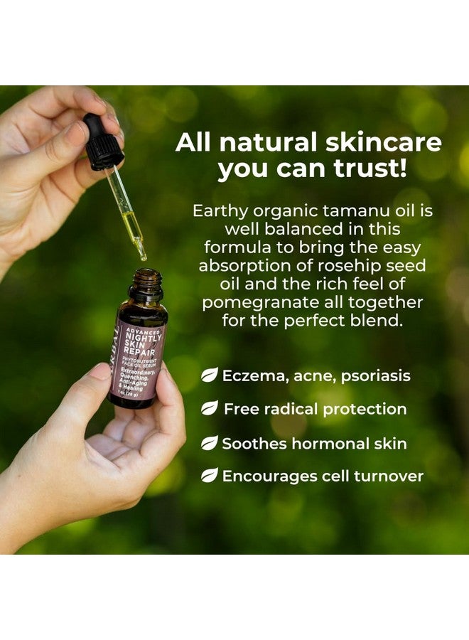 Advanced Nightly Repair Tamanu Oil Blend Vegan Face Serum Retinol Free Antiaging Face Oil Ora'S Amazing Herbal 1 Oz