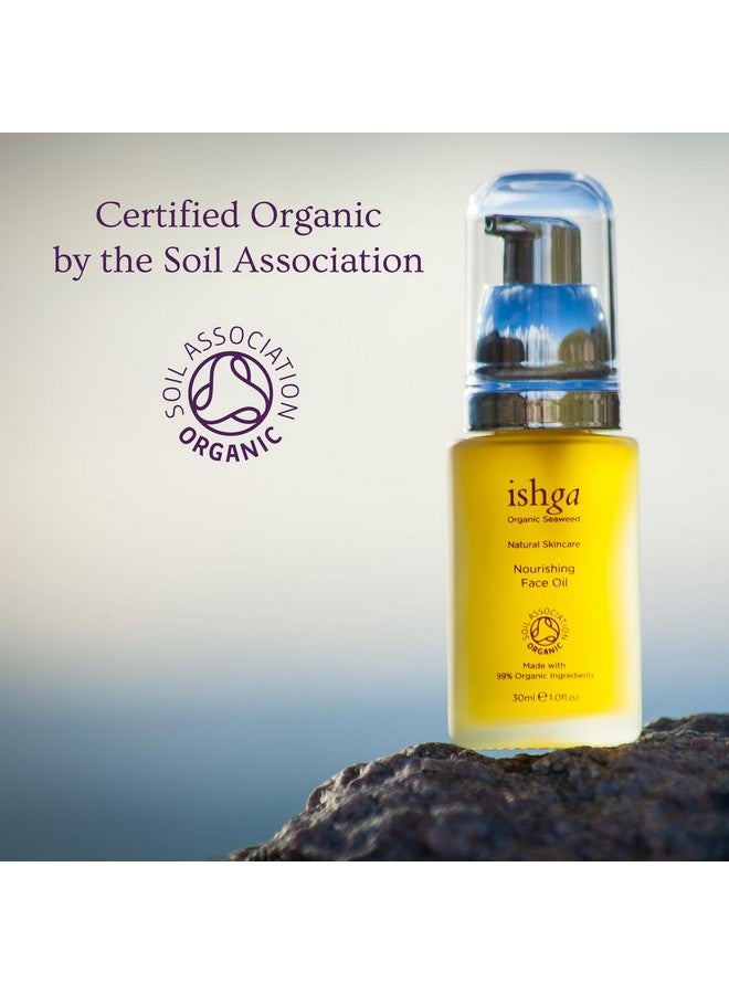 Face Oil Natural & Organic Skincare Scottish Seaweed For All Skin Types Vegan Crueltyfree Jojoba Almond Oil Rose Geranium 1.69Fl Oz (30Ml)