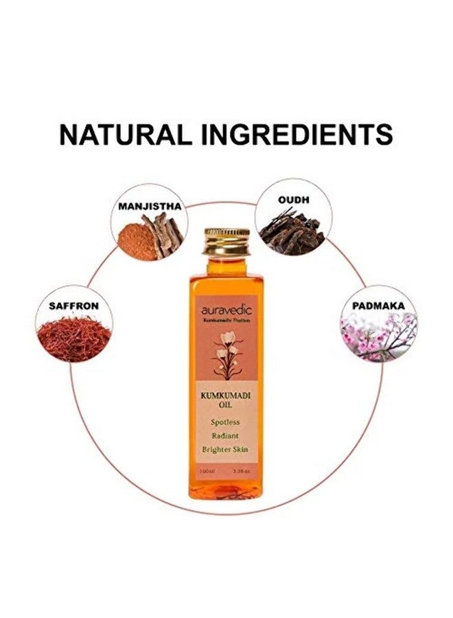 Kumkumadi Oil Pure Saffron For Ultra Radiant Skin 3.38 Fl Oz (100Ml)