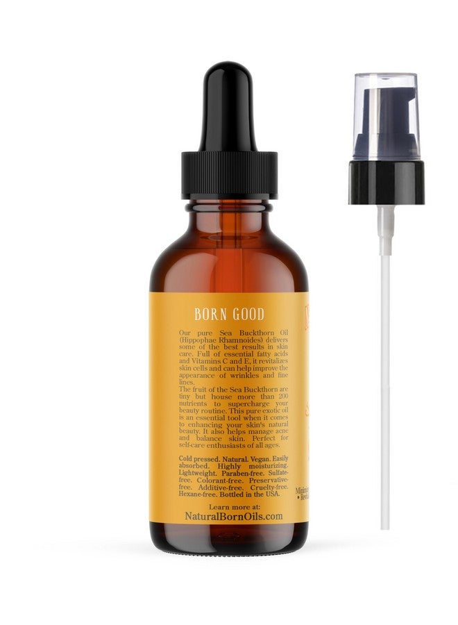 Sea Buckthorn Oil 2Oz Organic Coldpressed High In Omega7 Perfect For Nourishing Skin Enhancing Hair Shine