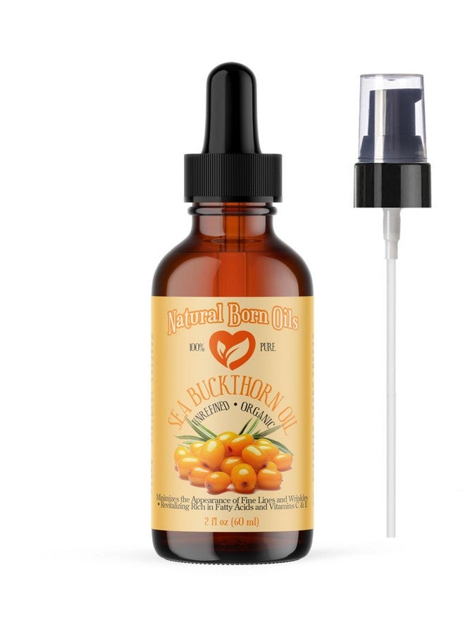Sea Buckthorn Oil 2Oz Organic Coldpressed High In Omega7 Perfect For Nourishing Skin Enhancing Hair Shine