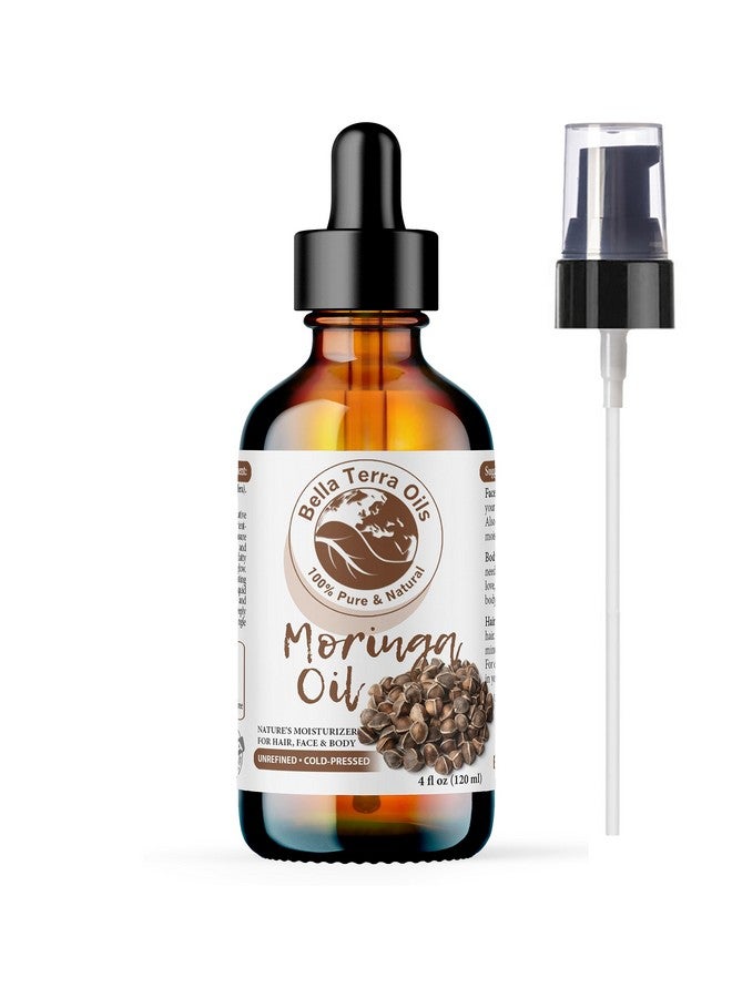 Organic Moringa Oil 4Oz The Power Of Pure Premium Organic Moringa Fortified With Vitamin A & C Enhancing Skin'S Natural Brilliance