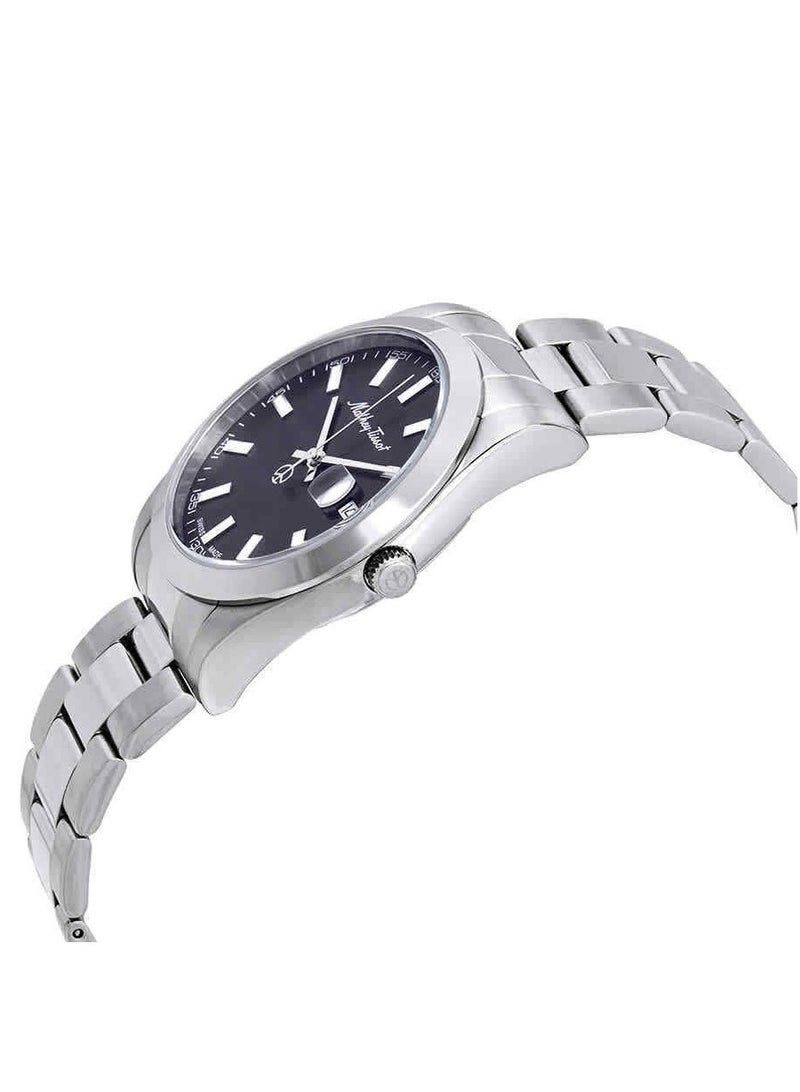 Mathey I Quartz Black Dial Men's Watch H450AN