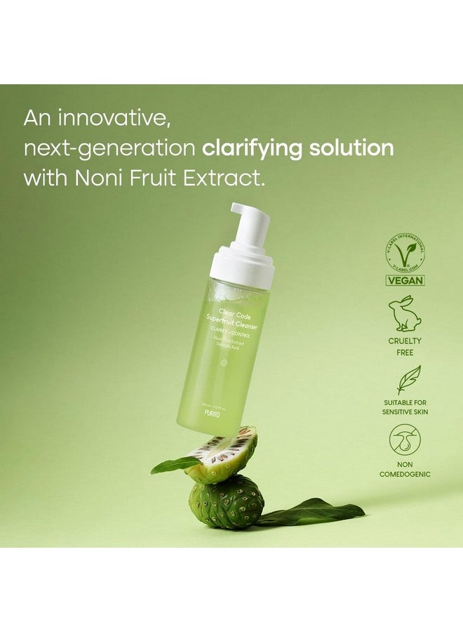 Clear Code Superfruit Cleanser 150Ml / 5.07 Fl. Oz. Next Generation Clarifying Solution With Noni Fruit Extractnonirritatingvegancrueltyfreesuitable For Sensitive Skinkorean Skincare