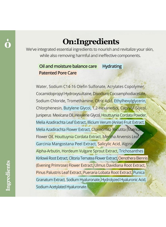 Heartleaf Houttuynia Cordata Deep Foam Cleanser Moisturizing Salicylic Acid Face Wash 4.05 Fl Oz