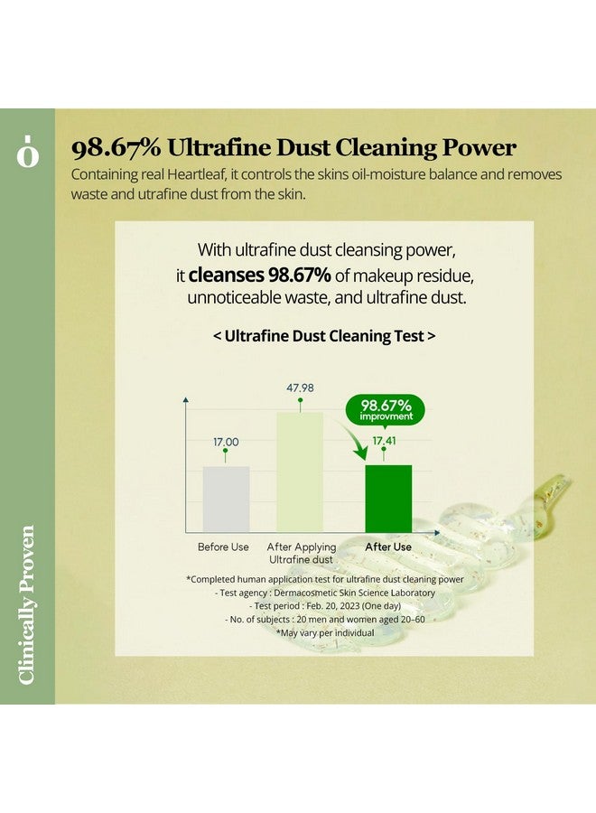 Heartleaf Houttuynia Cordata Deep Foam Cleanser Moisturizing Salicylic Acid Face Wash 4.05 Fl Oz