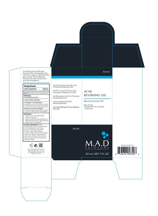 Acne Reversing Gel Nondrying Benzoyl Peroxide Blemish Control 1 Oz.