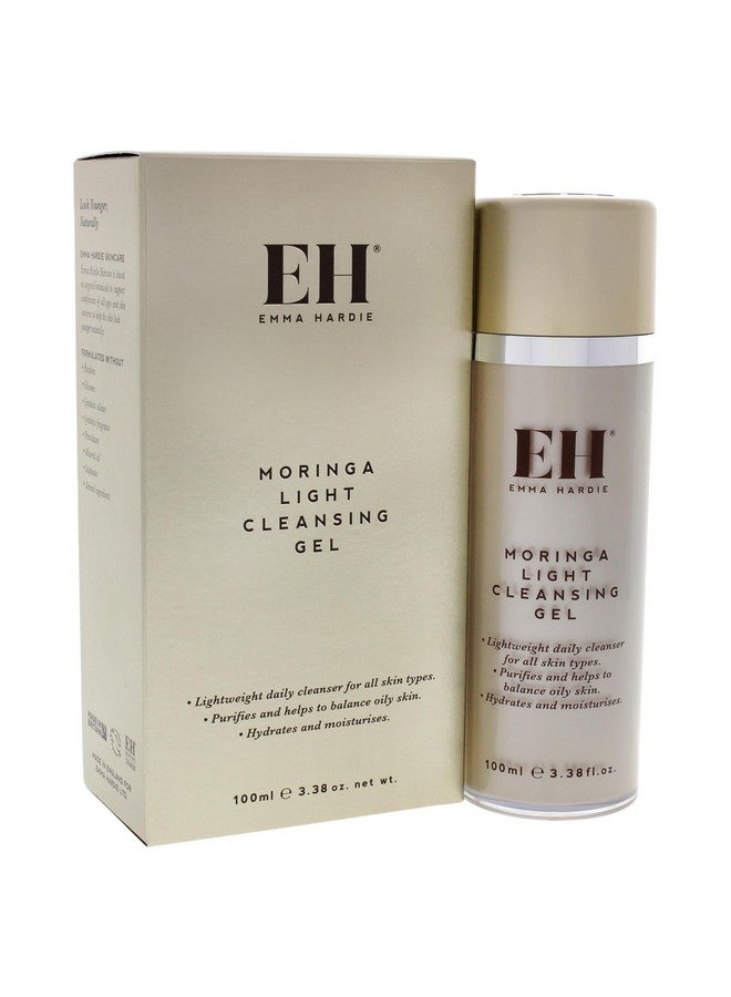 Moringa Cleansing Gel Facial Cleanser And Makeup Remover With Moringa Sweet Almond Oil And Omega 3S Gel Cleanser