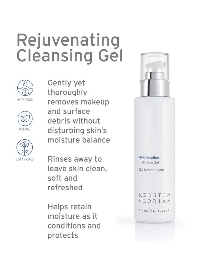 Rejuvenating Cleansing Gel Gentle Face Wash And Makeup Remover For All Skin Types (6.8 Fl Oz)