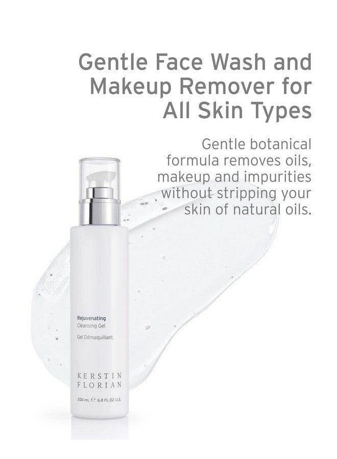 Rejuvenating Cleansing Gel Gentle Face Wash And Makeup Remover For All Skin Types (6.8 Fl Oz)