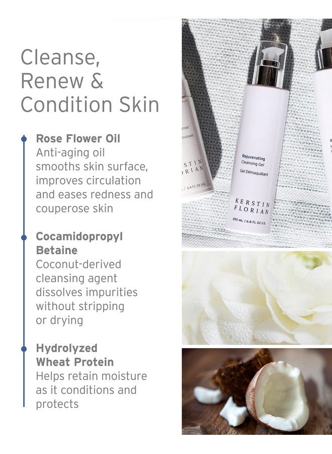 Rejuvenating Cleansing Gel Gentle Face Wash And Makeup Remover For All Skin Types (6.8 Fl Oz)