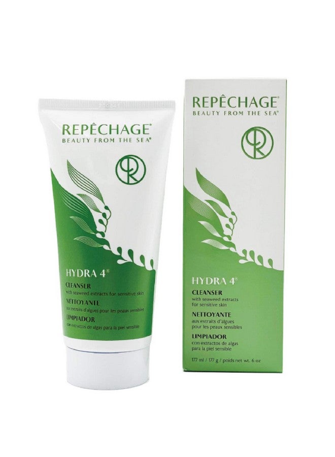 Hydra 4 Gentle Face Cleanser & Waterproof Makeup Remover 6 Fl Oz Milky Texture Organic Face Cream Hydrating Facial Cleanser To Wash And Moisturize Suitable For All Skin Types