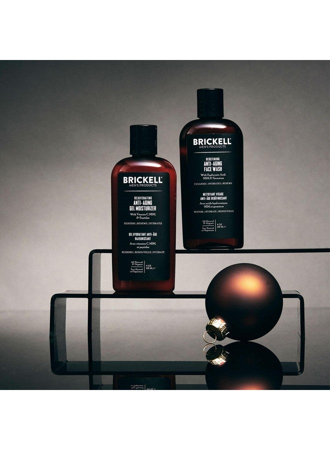 Enhancing Gel Antiaging Routine Gel Facial Cleanser And Gel Face Moisturizer Men'S Skin Care Gift Set