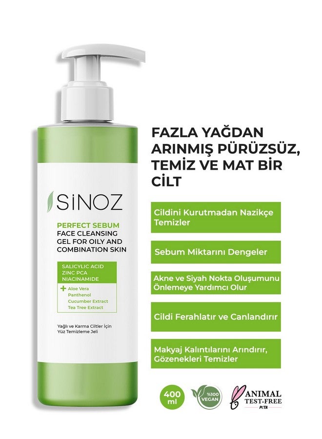Perfect Sebum Balancing Facial Cleansing Gel 400 Ml For Oily Combination Skin