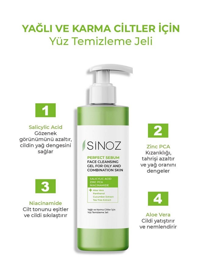 Perfect Sebum Balancing Facial Cleansing Gel 400 Ml For Oily Combination Skin