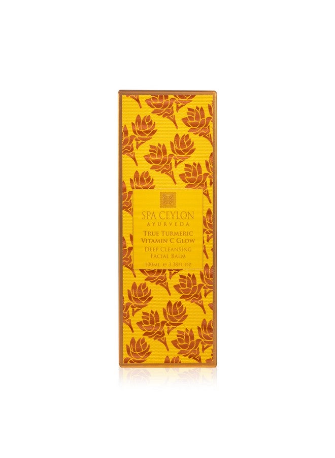 True Turmeric Vitamin C Glow Deep Cleansing Facial Balm For Normal To Dry Skin Ayurveda For Blemished Pigmented And Uneven Skin
