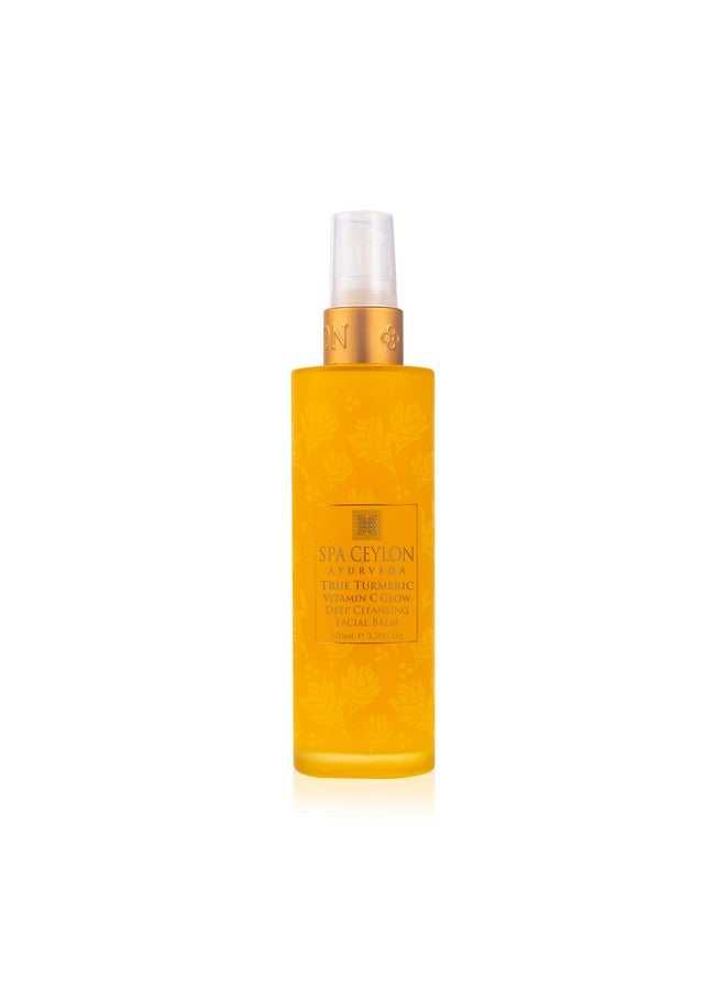 True Turmeric Vitamin C Glow Deep Cleansing Facial Balm For Normal To Dry Skin Ayurveda For Blemished Pigmented And Uneven Skin