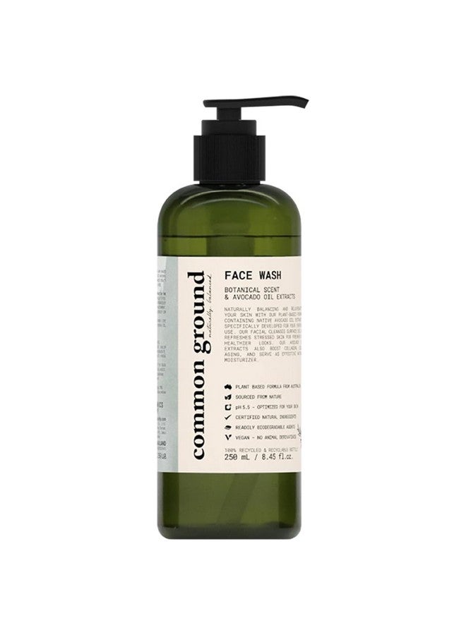All Natural Face Cleanser Wash Paraben & Cruelty Free Normal Oily Dry Sensitive Organic Vegan Plantbased Ph 5.5 Avocado Oil Men Women 8.4 Fl Oz