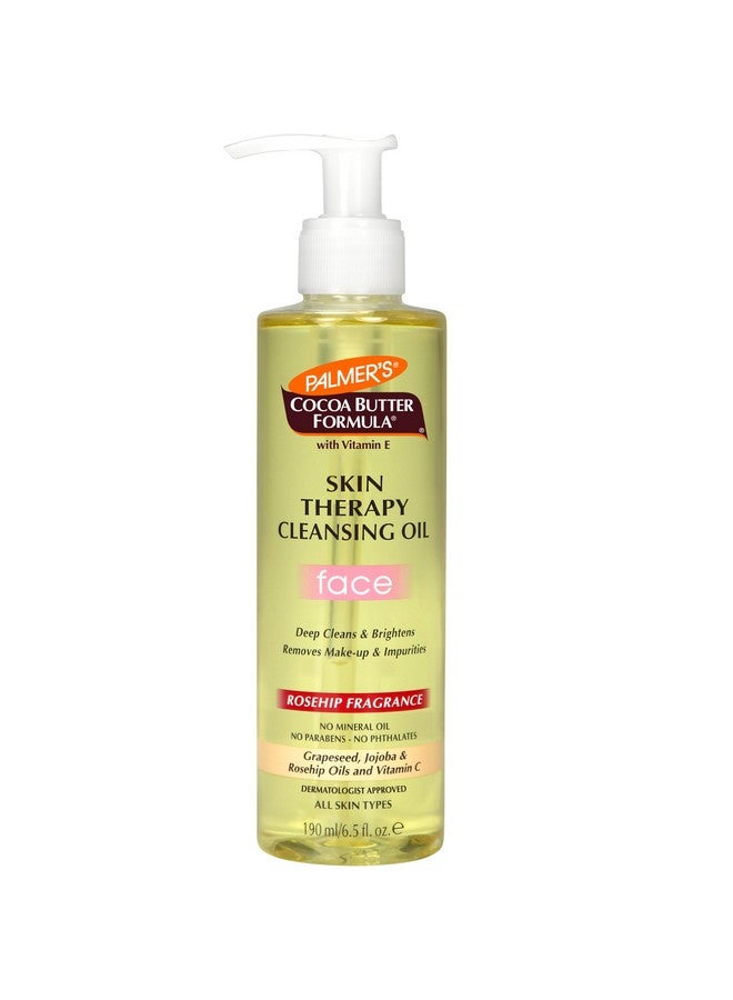 Cocoa Butter Formula Skin Therapy Cleansing Oil For Face Rosehip Fragrance 6.5 Ounces (Pack Of 6)