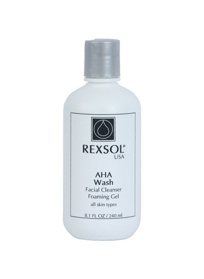 Aha Wash Facial Cleanser Foaming Gel With Vitamin E Arnica Extract Ginsing Extract St. John'S Wort Extract Promotes Freshness And Comfort Leaves Skin Clean & Soft. (240 Ml / 8.1 Fl Oz)