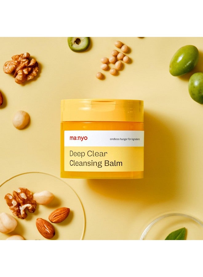 Deep Clear Cleansing Balm (4.46Oz/132Ml) Vegan Daily Makeup Remover With Natural Plant Oils