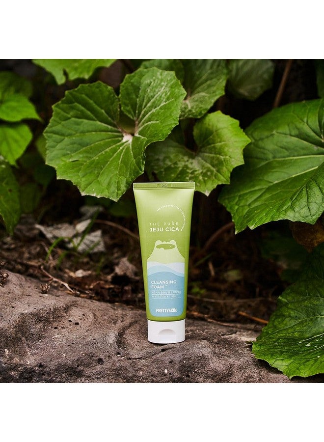 Kin The Pure Jeju Cica Centella Asiatica Extract Cleansing Foam 5.07Fl.Oz.(150Ml) (Cleansing Foam)