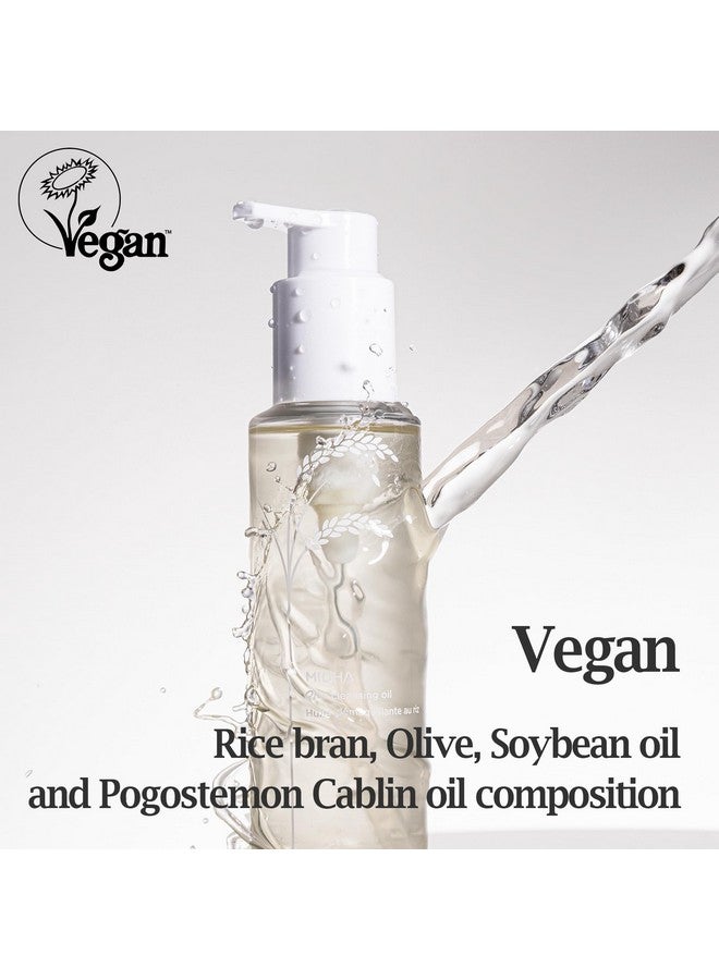 Rice Cleansing Oil For Clean And Mild Wash For Face Non Greasy And Light Texture Quick Emulsifying Rice Bran Oil Quick And Easy Makeup Remove